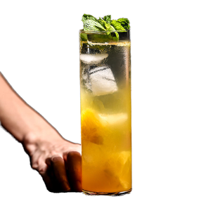 Verre à cocktail longue tige de style moderne, transparent, rond, pour Long Island Iced Tea, vin et autres boissons longues - Product Image 1