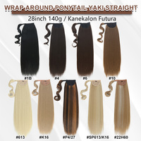 Julianna Futura Wrap Around Ponytail De Cabello Sintetico Extensions Synthétique Cordon Faux Pigtail Pièce De Cheveux Pour Les Femmes