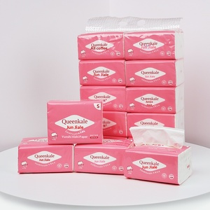 Pañuelos Faciales Absorbentes Suaves de 4 Capas Queenkale, Ecológicos, para el Hogar, Venta al por Mayor - Product Image 1