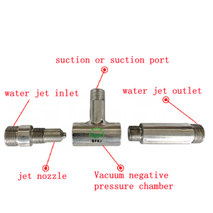 Hoogwaardige op maat gemaakte roestvrijstalen Venturi-pomp/injectoren voor waterbehandeling, ozonwatermengpomp - Product Image 4