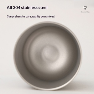 Nouvelles verres à <span class=keywords><strong>liqueur</strong></span> et à vin en acier inoxydable à double paroi isolés sous vide, mini, à pied, en forme <span class=keywords><strong>de</strong></span> U, modernes, simples et élégants pour la maison - Product Image 4