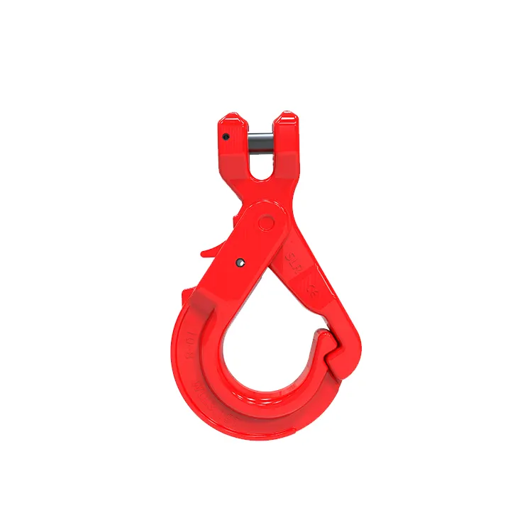 High quality g80 alloy steel safety hook/rigging hook/clevis self-locking hook for lifting sling