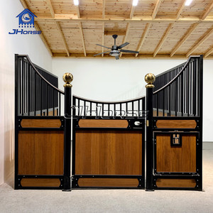 Stalle per <span class=keywords><strong>Cavalli</strong></span> di Lusso Personalizzate <span class=keywords><strong>con</strong></span> Pannelli Frontali e Laterali, Box per <span class=keywords><strong>Cavalli</strong></span> in Legno - Product Image 2