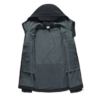 Vestes tactiques d'hiver pour hommes, en softshell, pour activités de plein air, taille XL, avec capuche en polaire Sharkskin, pour le camping, la randonnée, la pêche, l'escalade