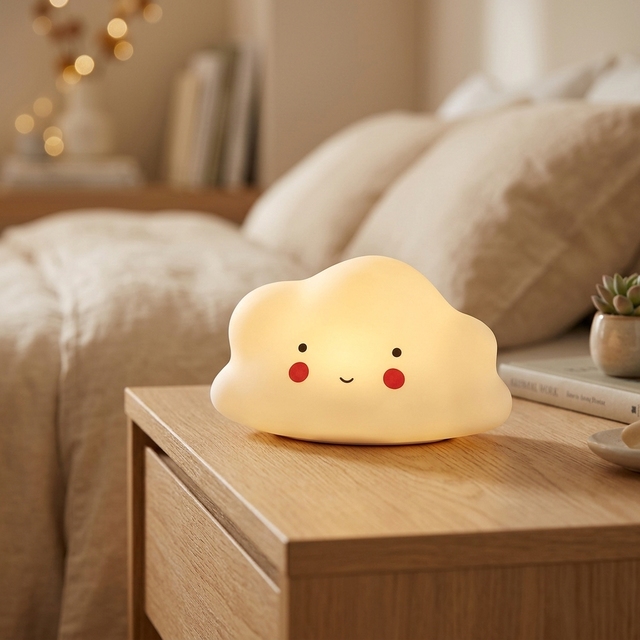 Wholesale Battery-Powered Indoor LED Bedroom Lights: Cute Sun, Moon, and Star Animal Baby Night Lights for Room Decor