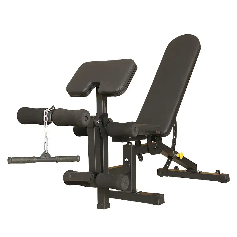 Mkas Multifunctionele Commerciële Fitnessapparatuur Zittende Predikant Curl Bench Stijl Met Kabel Allemaal In Één Sportschoolbank