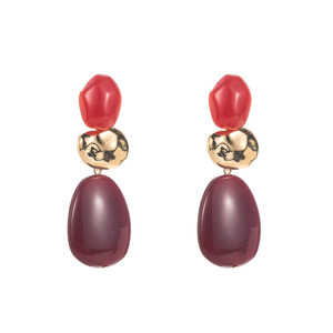 Boucles d'oreilles longues élégantes pour femme, style baroque rétro europé<span class=keywords><strong>en</strong></span> et américain, <span class=keywords><strong>en</strong></span> résine <span class=keywords><strong>ambre</strong></span> et alliage électroplaqué, collection 2026 - Product Image 5
