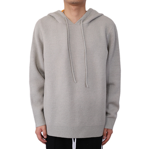 LOGOTIPO personalizado OEM y ODM Suéter Hombres Jersey de manga larga Diseño de prendas de punto Suéter con capucha de punto de invierno para hombres - Product Image 2