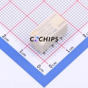 TX2SA-12V-Z Signal Relay SMD,7.4x15mm Relay 12V 2 Changeover: 2C (DPDT-Changeover)::: 220V-DC Silver + Gold Plated - Product Image 1