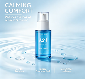 Suero Calmante Blue Calm+ 30ml, Humectante Facial con Péptidos para Mujeres - Product Image 3