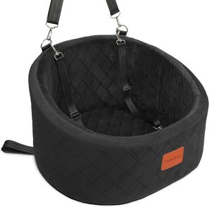 เบาะนั่งในรถสำหรับสุนัข ซักล้างได้ทั้งหมด เบาะนั่งเสริมสำหรับสัตว์เลี้ยงแบบนุ่ม พร้อมช่องเก็บของ เบาะนอนสำหรับเดินทางในรถยนต์แบบพกพา - Product Image 1