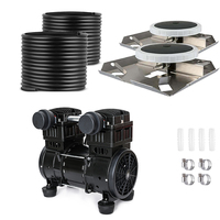 Compresseur d'air portable de haute qualité avec moteur sans huile et moteur petite pompe d'aérateur à piston à bruit pour les étangs de pisciculture