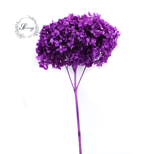 Commercio all'ingrosso singola conserve secchi ortensie con staminali per la decorazione di cerimonia nuziale - Product Image 4