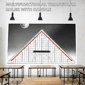Regla Triangular Multifuncional Transparente de Diseño, con Mango de Plástico, <span class=keywords><strong>30</strong></span> <span class=keywords><strong>cm</strong></span>, Herramienta de Medición, Escala de Arquitectura para Dibujo - Product Image 5