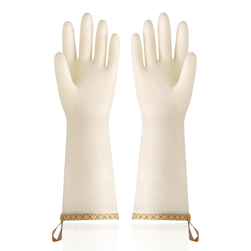 32cm household nitrile rubber (yellow edging with hook)