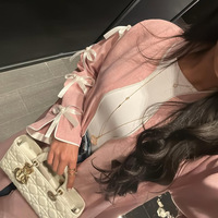 Mode rose ouvert Abaya avec nœud blanc détail Robe islamique ensemble 2025 nouveau Style élégant Cardigan Robe pour les femmes