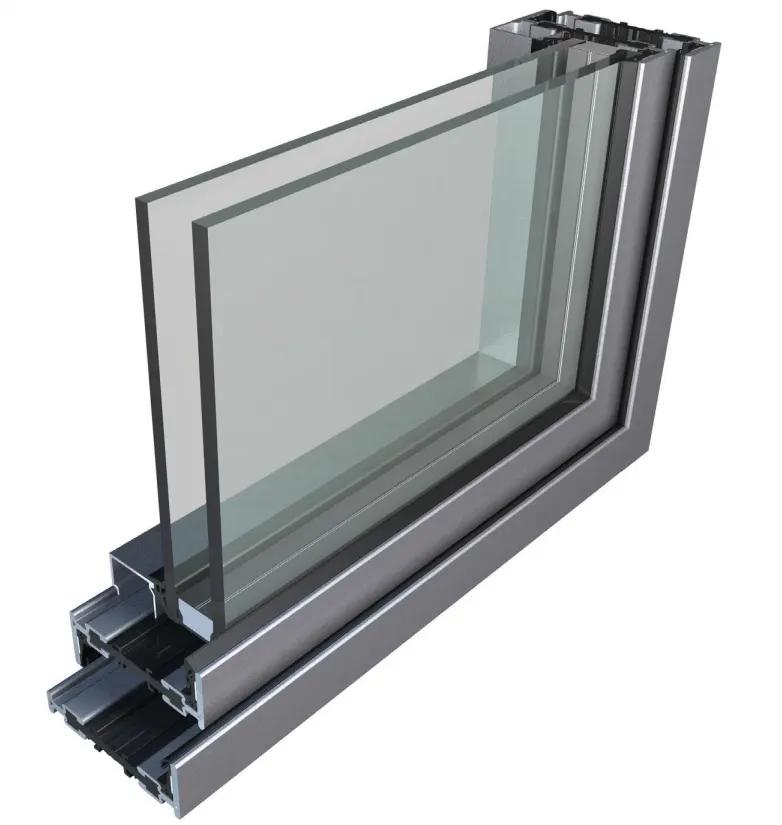 Top-end slim RP fineline profile system thermal break steel window&door custom