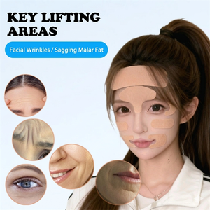 Maschera Personalizzata con Strisce Traspiranti, Antirughe e Rassodante, Maschera al <span class=keywords><strong>Collagene</strong></span> per Lifting <span class=keywords><strong>Viso</strong></span>, Nastro Kinesiologico per <span class=keywords><strong>Viso</strong></span>, Mento e Collo - Product Image 3