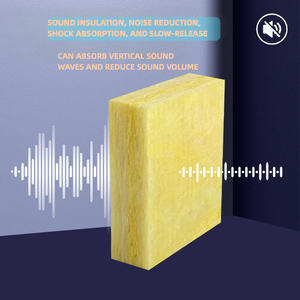 Panneau de laine de verre jaune en aluminium de 20 kg 80 mm, isolation thermique de haute qualité, isolation thermique ignifuge, cloison intérieure, toiture - Product Image 3