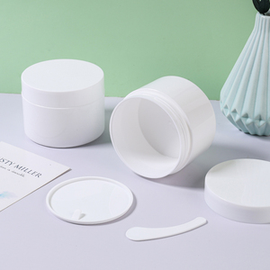 Fancy 20ml 30ml 50ml 100ml 150ml 200ml đôi Tường Mỹ phẩm container dày tường trắng kem <span class=keywords><strong>Jar</strong></span> - Product Image 4