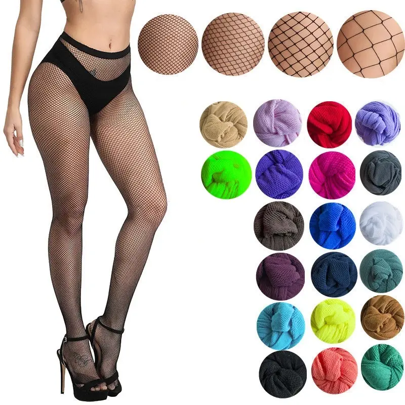 Ready To Ship Products Black Mesh Stockings Videos Ultra Sheer Fishnet Pantyhose Sexy Fish Net Tights For Women