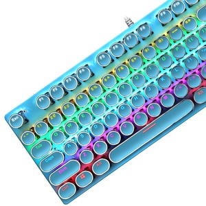 <span class=keywords><strong>Teclado</strong></span> Mecánico <span class=keywords><strong>K550</strong></span> Punk de 87 Teclas, Interruptor Azul, Retroiluminación RGB, Estructura Metálica Impermeable, <span class=keywords><strong>Teclado</strong></span> USB con Cable para Competencia de Juegos - Product Image 4