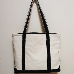 Tùy chỉnh bông tự nhiên công suất lớn bông vải mua sắm Túi tote - Product Image 6