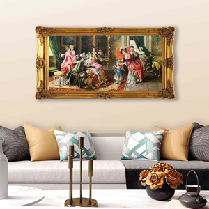 Reproducción de Pintura al Óleo 100% Pintada a Mano Estilo Palacio Europeo para Figura, Pintura al Óleo Realista, Decoración del Hogar - Product Image 6