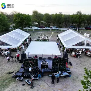 Large Clear Frame Wed Tent Canopy Venue Structure Marquee Party Glass wall Atrium Event Wedding Commercial Tents For Events