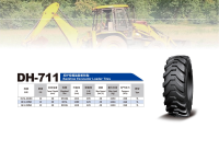 Neuer LUMAI Vollgummi-Bias-Baggerladerreifen 16.9-28 12PR 30mm Profiltiefe |   Hochleistungs-OTR-Reifen für Bagger und Lader DH-711 3450kg
