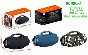 Super Boombox 4 Haut-parleur sans fil portable pour activités de plein air, Grande Boombox 4, Boombox 3 étanche pour le <span class=keywords><strong>sport</strong></span> en extérieur, Boîte cadeau pour fête - Product Image 6