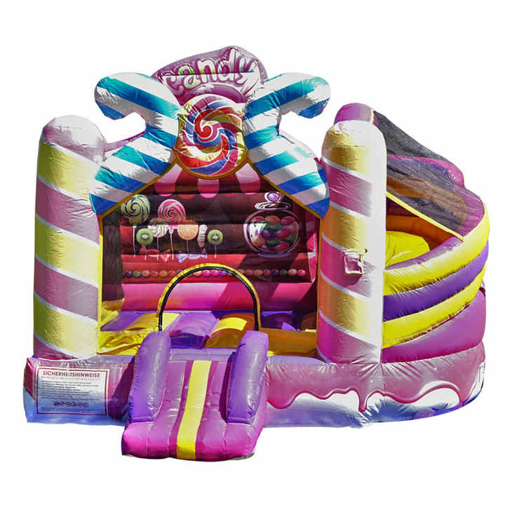Kids Inflatable Moonwalk Candyland Sugar Shack Bounce House pink Candy ...