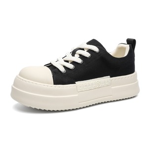 Zapatos delgados de nuevo estilo con suela gruesa, modelo 2026, estilo urbano para hombre, tela vaquera sencilla, versátiles. - Product Image 1