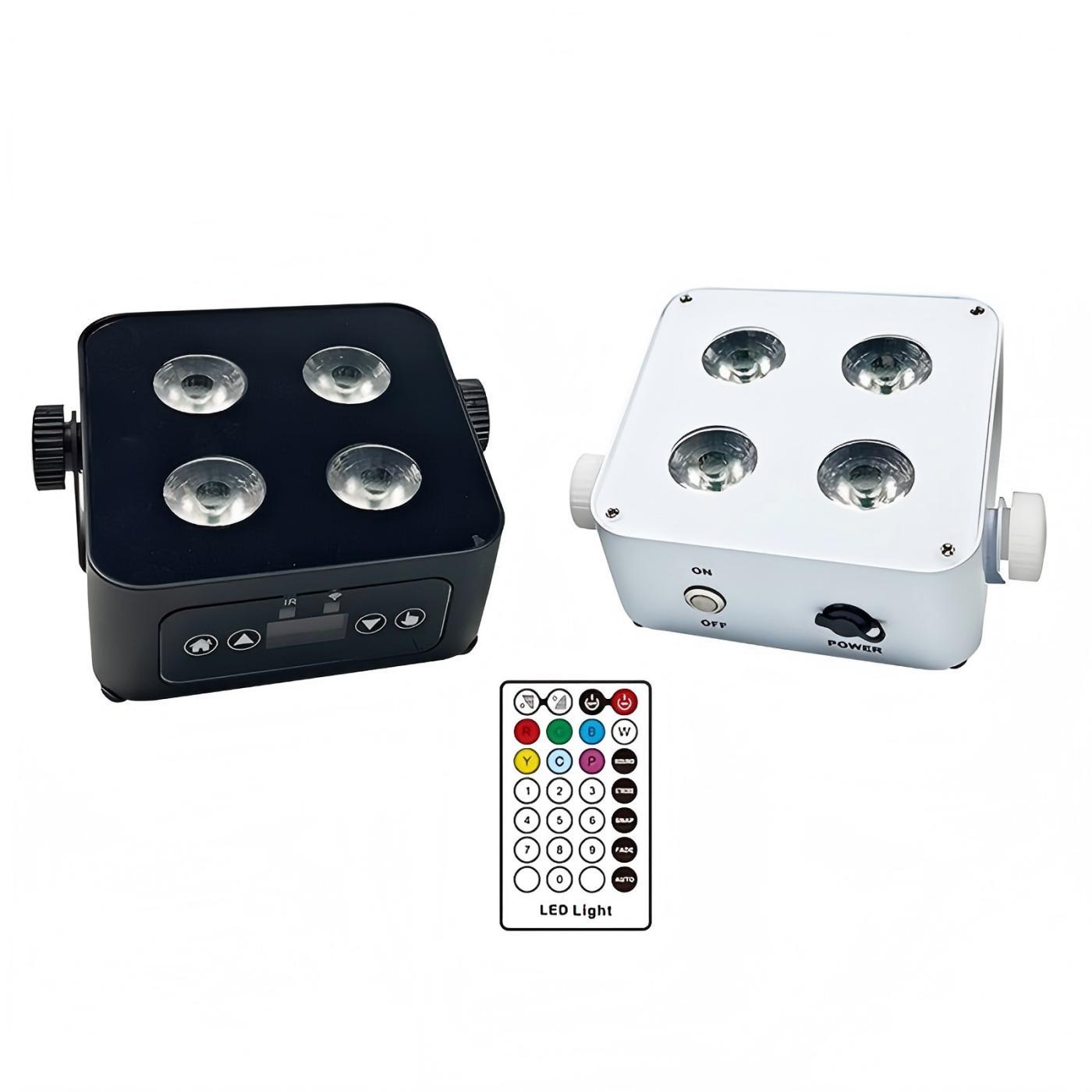 Rechargeable Lithium-ion RGBWA UV LED Par Lights APP/Wireless DMX512 Sound-Activated Control Dimmable Stage Lighting