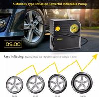 12V Car Tyre Inflator Pump Portable Tire Air Compressor Pump