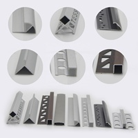 Profil de bordure de carrelage en aluminium Nova pour carrelage céramique à bas prix, bordure de carrelage carré