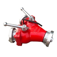 Diviseurs de brûlure à 2 voies de haute qualité en aluminium rouge pour la distribution d'eau et de carburant