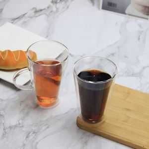 Tasse à café/eau créative en verre borosilicate à double paroi transparente, isolée thermiquement - Product Image 2