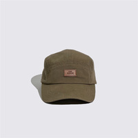 Goedkope 5 Panel Hoed, Outdoor Sport Pet Hoed, Kamp Snapback Hoed Ongestructureerd 5 Paneel Hoed Met Lederen Patch