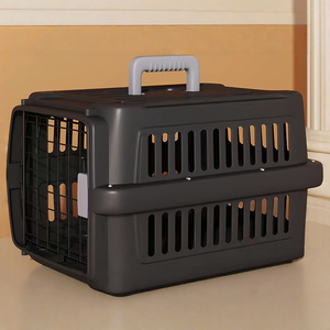 Cage de transport PP Kennels Classic avec fermeture à bouton, <span class=keywords><strong>porte</strong></span> en fil métallique roulante, pour <span class=keywords><strong>chat</strong></span> et chien, approuvée par les compagnies <span class=keywords><strong>a</strong></span>ériennes, durable, écologique, luxueuse - Product Image 2