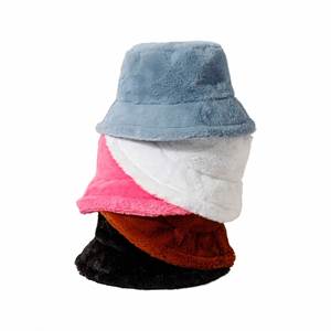 Chapeau Bob Uni en Fausse Fourrure Douce et Moelleuse, Chaud et Épais pour l'Hiver, Style Pêcheur - Product Image 2