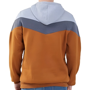 เสื้อสเวตเชิ้ตผู้ชายไซส์ใหญ่ ผ้าฝ้ายถัก 100% บุขนด้านใน คอวี แขนยาว หนานุ่ม พิมพ์ลาย OEM ซักแล้ว ขายส่ง - Product Image 3