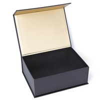 Boîte cadeau d'anniversaire magnétique pliante de luxe gaufrage avec logo personnalisé et revêtement UV pour vêtements de garçon boîte de papier pour chaussures emballage pour chaussettes
