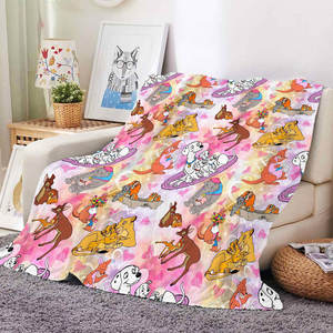 ผ้าห่มพิมพ์ลายการ์ตูนสิงโตคุณภาพสูงราคาส่งถูก ผ้าฟลีซแฟลนเนลแบบกำหนดเองได้ - Product Image 4