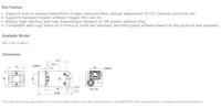 Cámara Industrial de Escaneo de Área GigE de Alta Velocidad HIKROBOT 89.9fps MV-CU013-80GC, Sensor CMOS Global a Color de 1.3 Megapíxeles 1280x1024