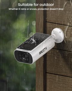 ARCCTV 4CH Security <strong>Camera</strong> System,2K HD <strong>WiFi</strong> Solar Powered CCTV <strong>Camera</strong>,<strong>Wireless</strong> <strong>NVR</strong> <strong>Kit</strong>,Color Night Vision,IP66 Waterproof - Product Image 6