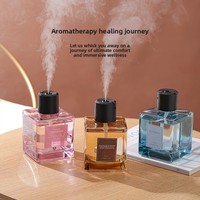 Diffuseur de parfum automatique sans flamme et sans alcool de 500 ml, grande capacité, appareil d'aromathérapie, parfum durable 3 mois, flacon carré