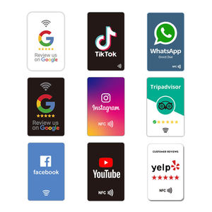 Carte de contact sans contact <span class=keywords><strong>YouTube</strong></span> <span class=keywords><strong>Tik</strong></span> <span class=keywords><strong>Tok</strong></span> Review Card N 213 215 216 avec puce NFC RFID - Product Image 6