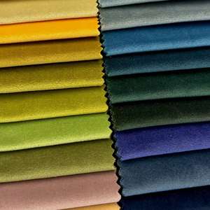 गर्म बिक्री खिंचाव नरम मखमल कपड़े सादे 100% पॉलिएस्टर बुनाई वेफ्ट वेफ्ट मखमल असबाब कपड़े के लिए मखमली असबाब कपड़े - Product Image 5