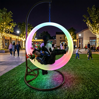 Décoration de jardin lumineuse à LED multicolore avec télécommande IP54 pour Halloween, Noël, le Nouvel An, les zones scéniques et les centres commerciaux